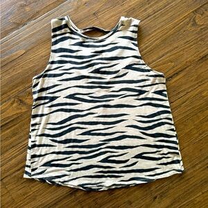 Zebra tank top. Maurice’s medium